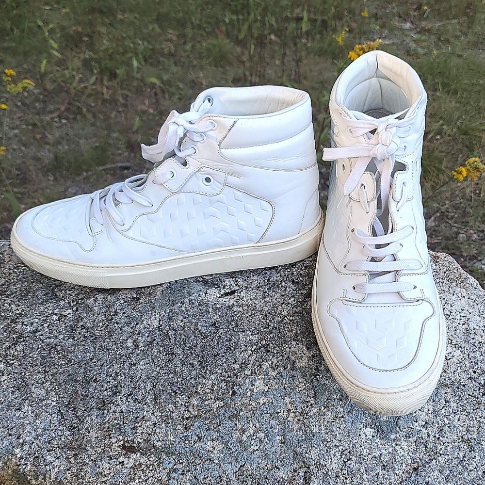 Balenciaga White High-Top Sneakers - Picture 2 of 16